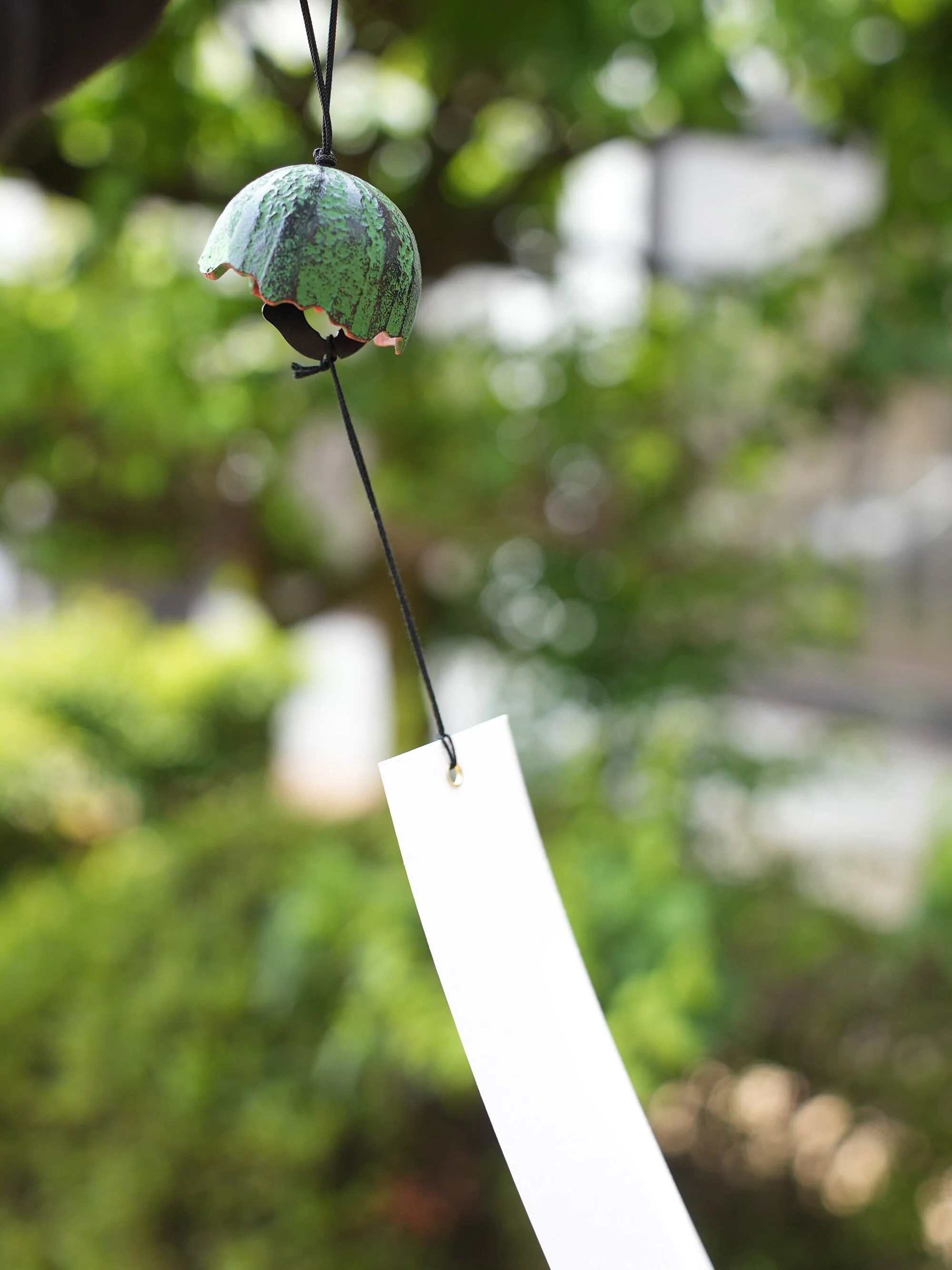 Authentic Japanese Cast Iron Wind Chime • Watermelon Interior Decoration • Gardening Decor Bell • Asian Home Decor • Japanese Ironware Gift - Image 3