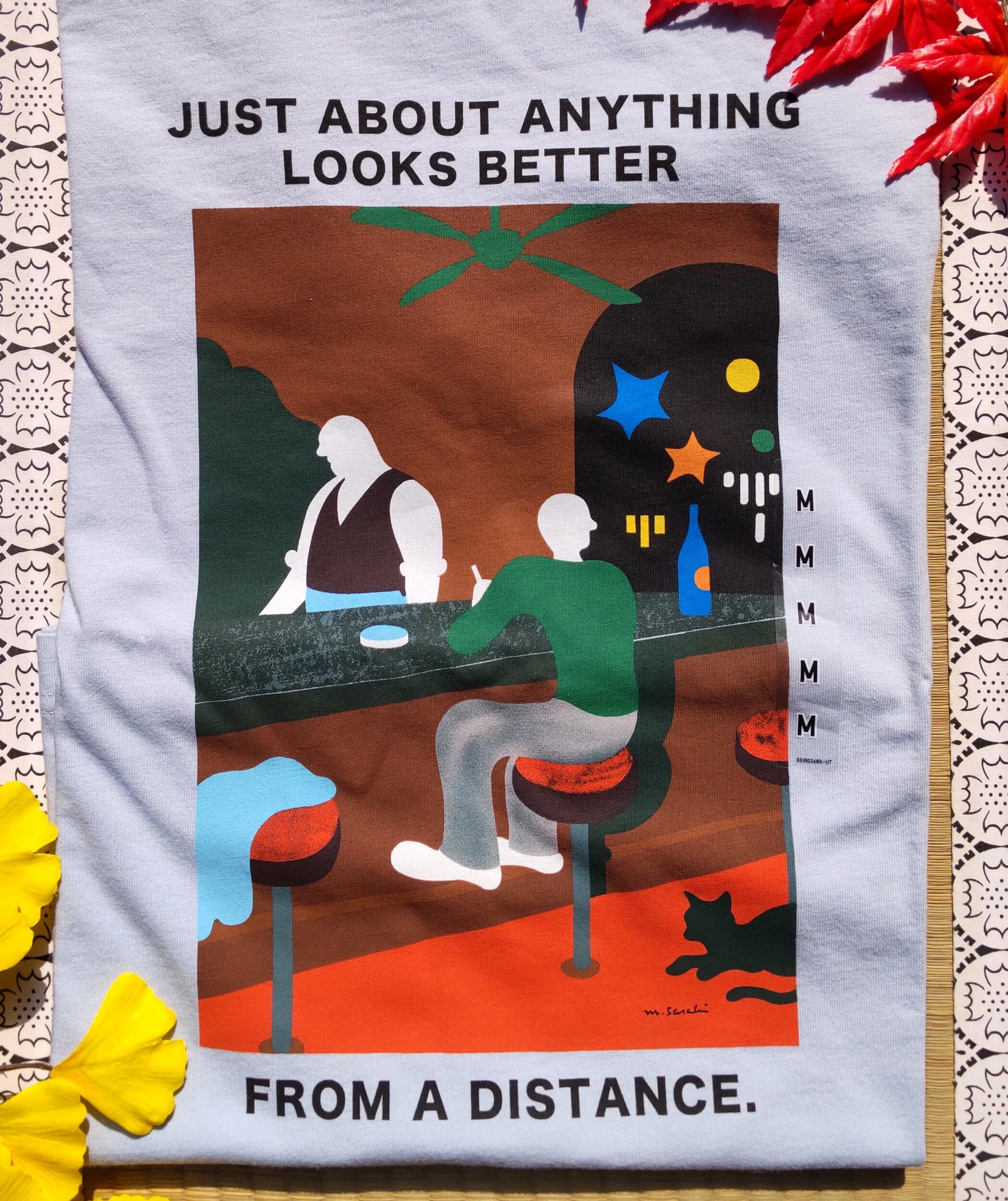 Haruki Murakami "Pinball 1973" Blue T-Shirt • Murakami RADIO UT • Official Japanese Merchandise Art Gift - Image 6