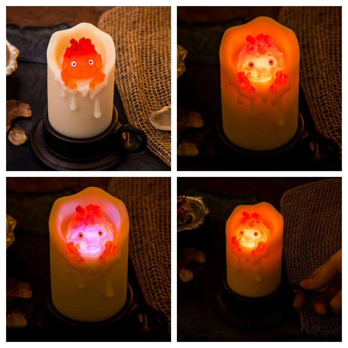 Howls Moving Castle Figure/Lantern • Calcifer Candle Light - Image 8
