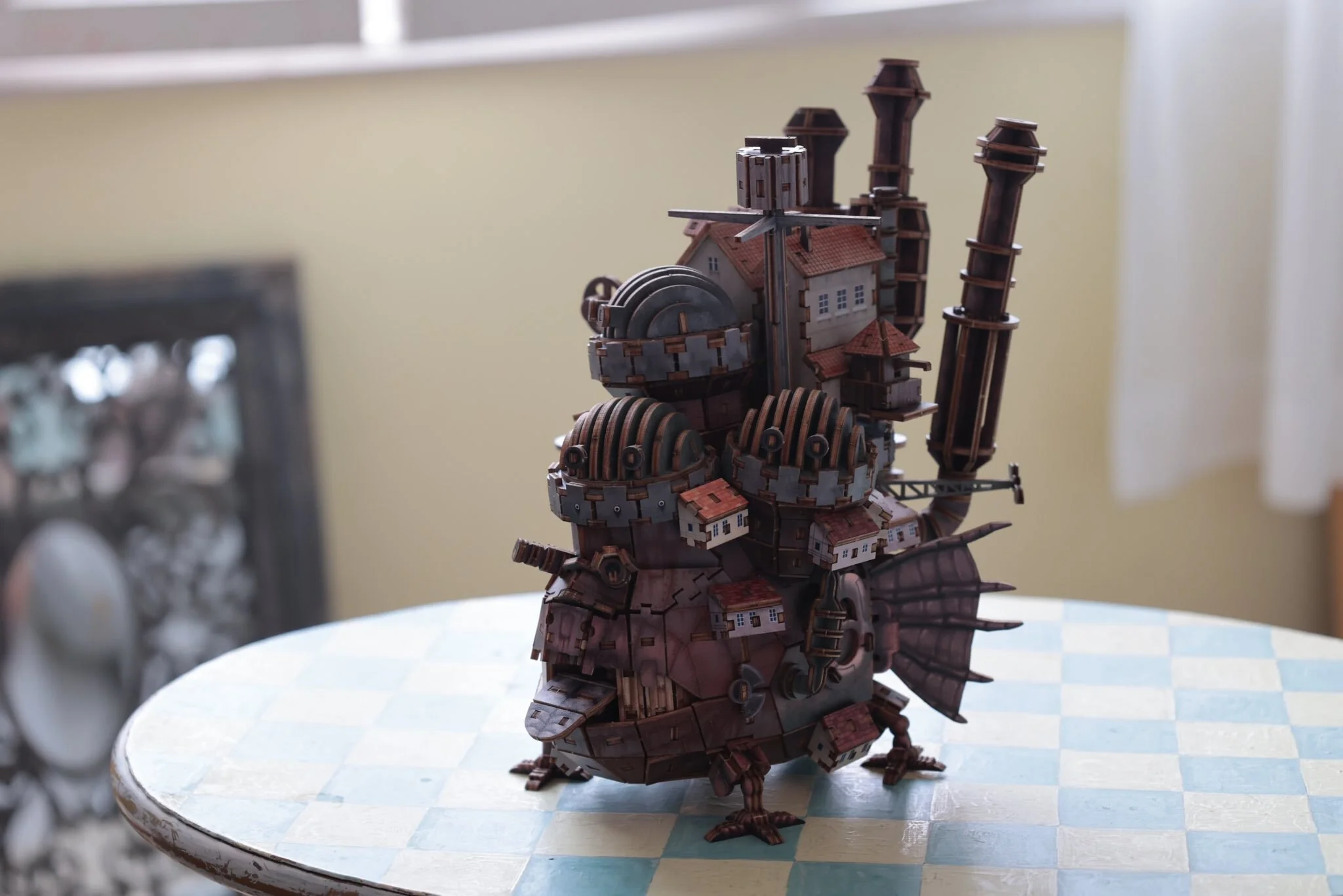 Official Ghibli Howls Moving Castle Wooden 3D Puzzle • Japanese Colored KI-GU-MI - Image 5