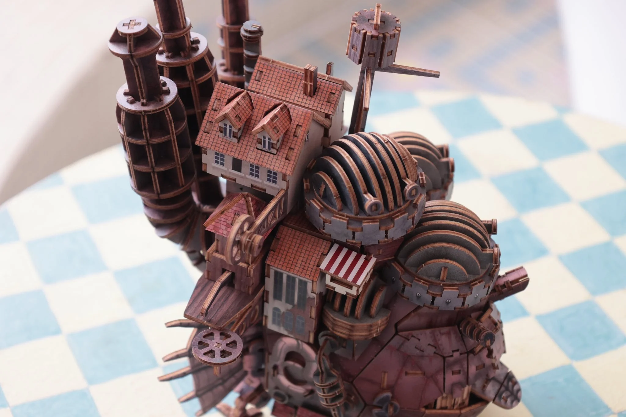 Official Ghibli Howls Moving Castle Wooden 3D Puzzle • Japanese Colored KI-GU-MI - Image 6