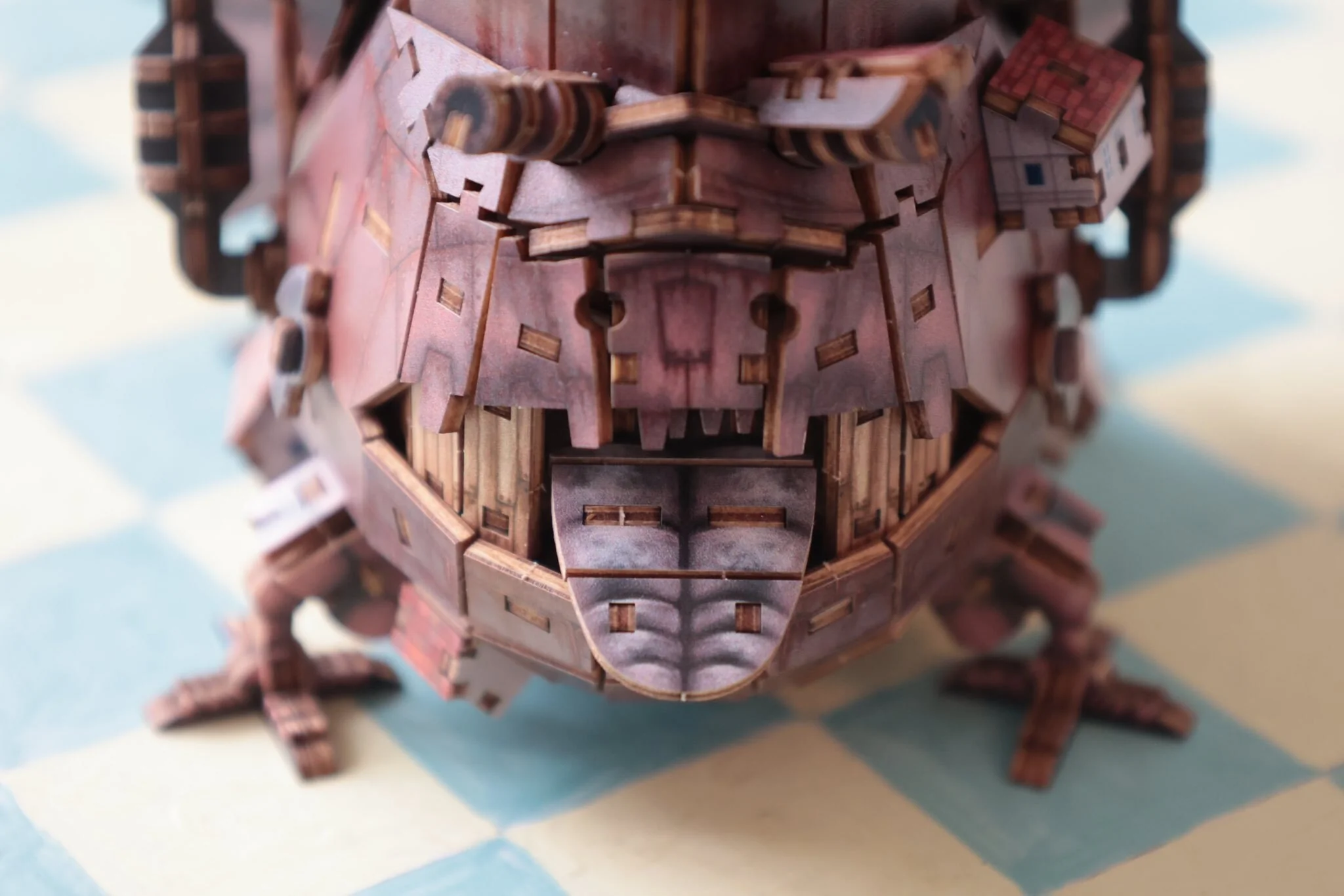 Official Ghibli Howls Moving Castle Wooden 3D Puzzle • Japanese Colored KI-GU-MI - Image 7