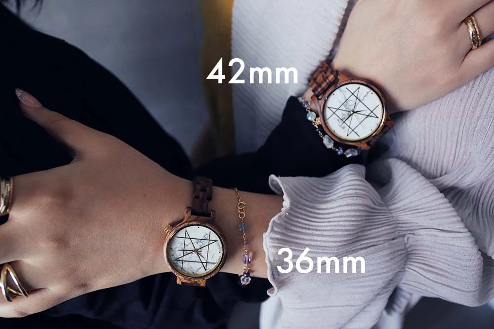 Japanese Handmade Wrist Watch "NOZ" • Made of Howlite, Zebra Wood • Swiss Movement - Image 8