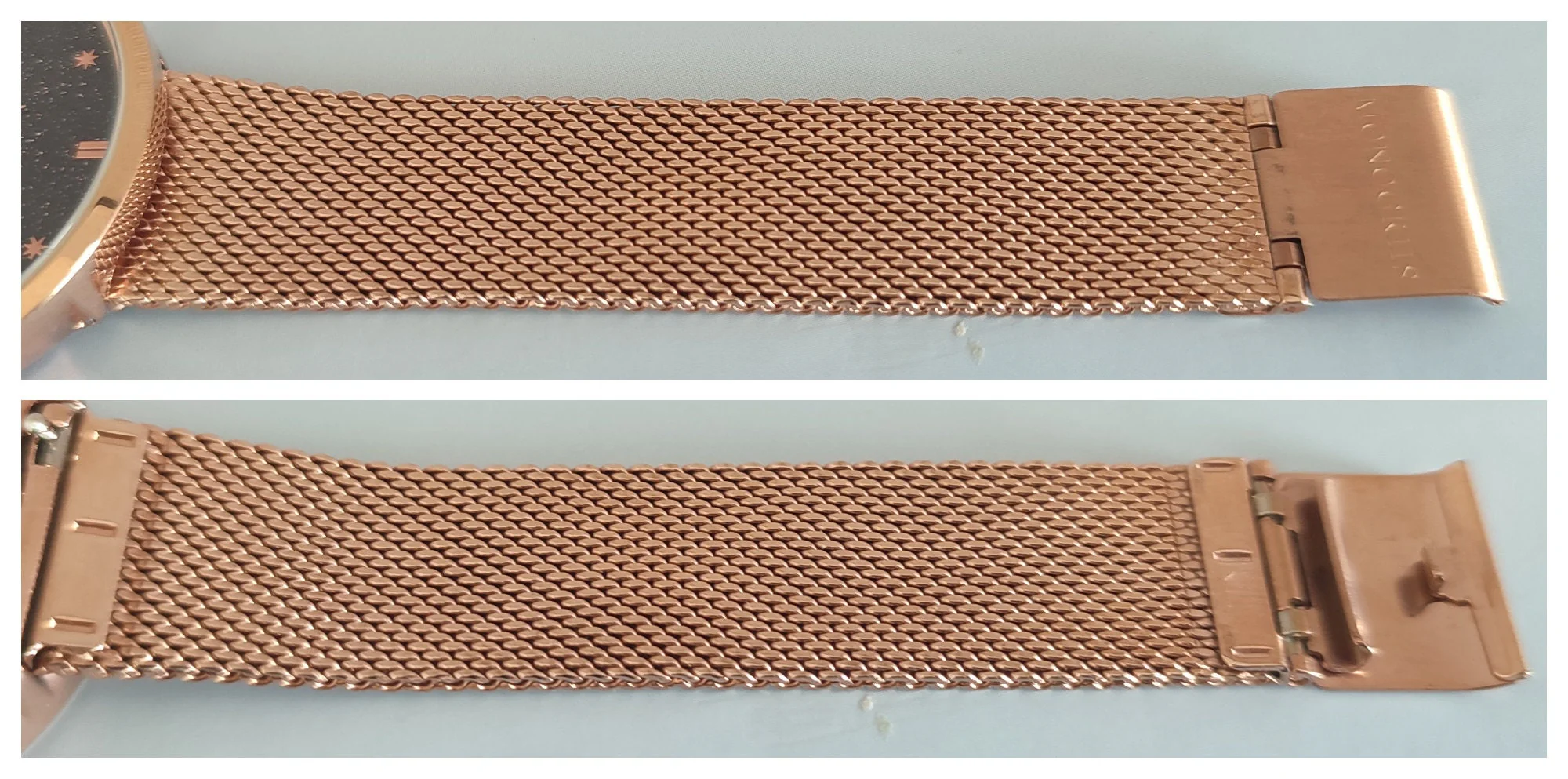 Japanese Watch with Moon Phase Calendar "Monogriis" • Large Round Wrist Watches for Men/Women • Stars, Space, Cosmos, Moon, Romantic - Image 7