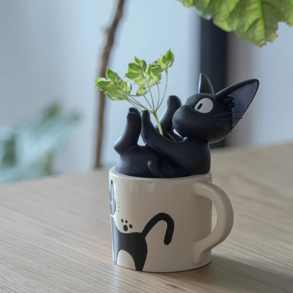 Official Ghibli Kikis Delivery Service Figure/Vase with Jiji Cat - Image 3