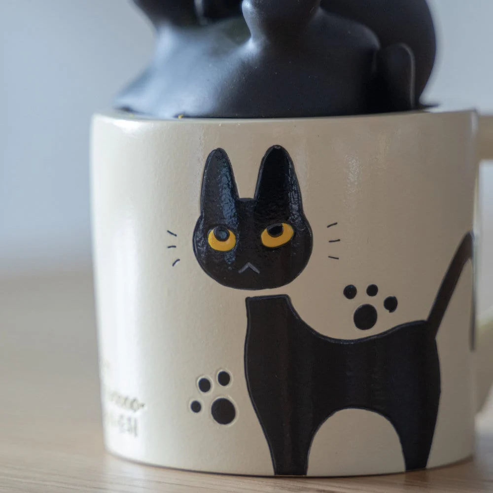 Official Ghibli Kikis Delivery Service Figure/Vase with Jiji Cat - Image 5