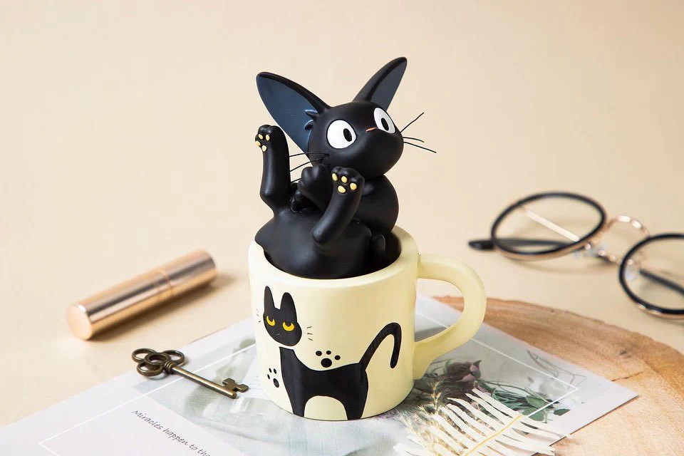 Official Ghibli Kikis Delivery Service Figure/Vase with Jiji Cat - Image 8