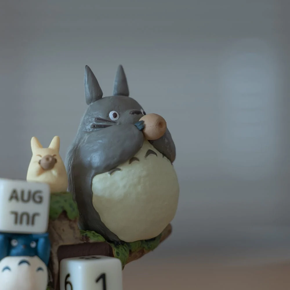 Official Studio Ghibli Totoro Perpetual Calendar with Dice • My Neighbor Totoro Figure/Home Decor/Diorama - Image 3
