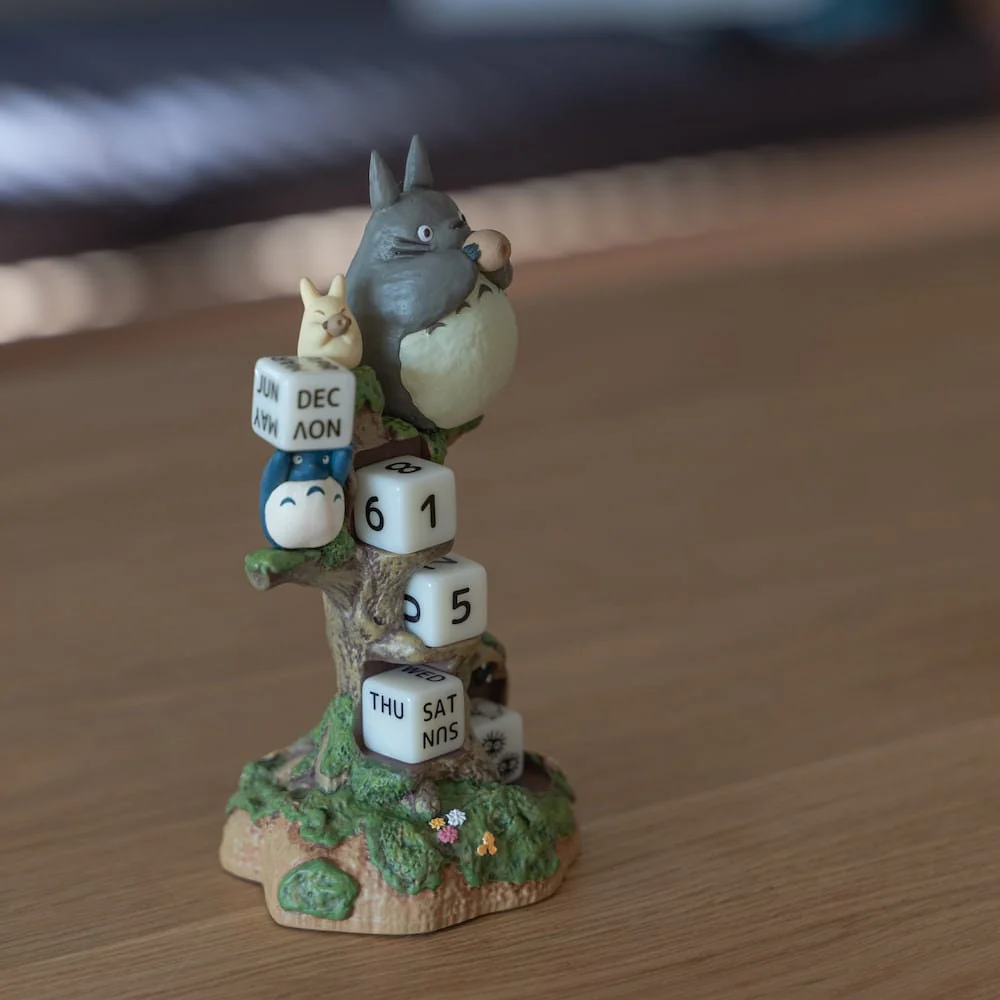 Official Studio Ghibli Totoro Perpetual Calendar with Dice • My Neighbor Totoro Figure/Home Decor/Diorama - Image 6