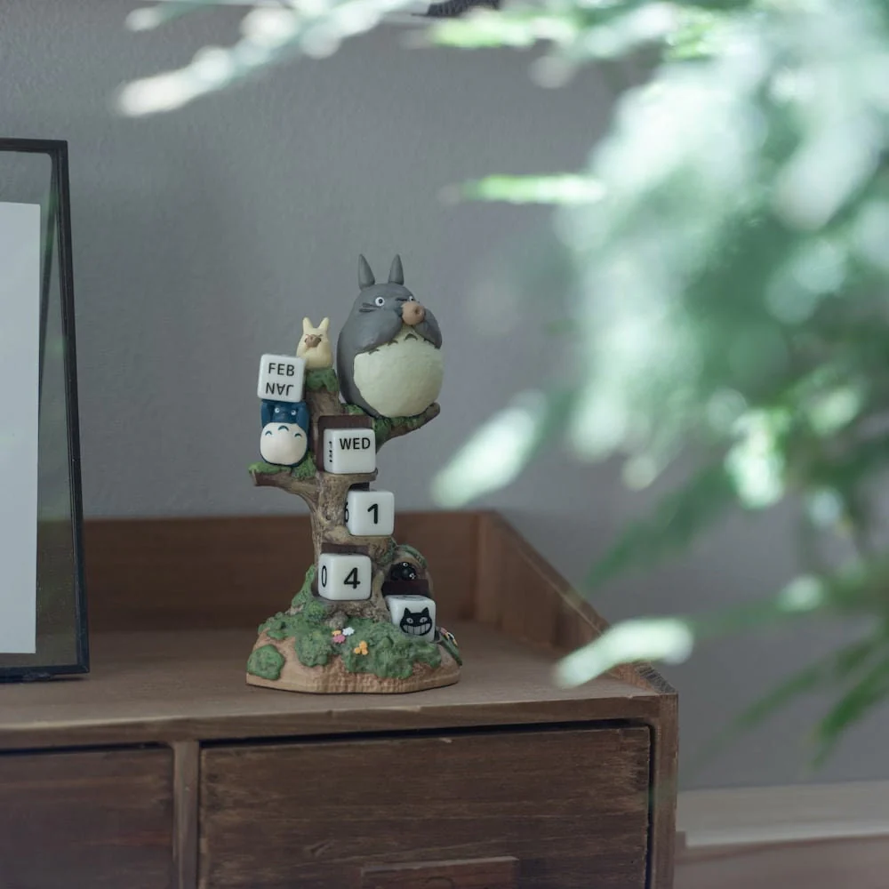 Official Studio Ghibli Totoro Perpetual Calendar with Dice • My Neighbor Totoro Figure/Home Decor/Diorama - Image 7
