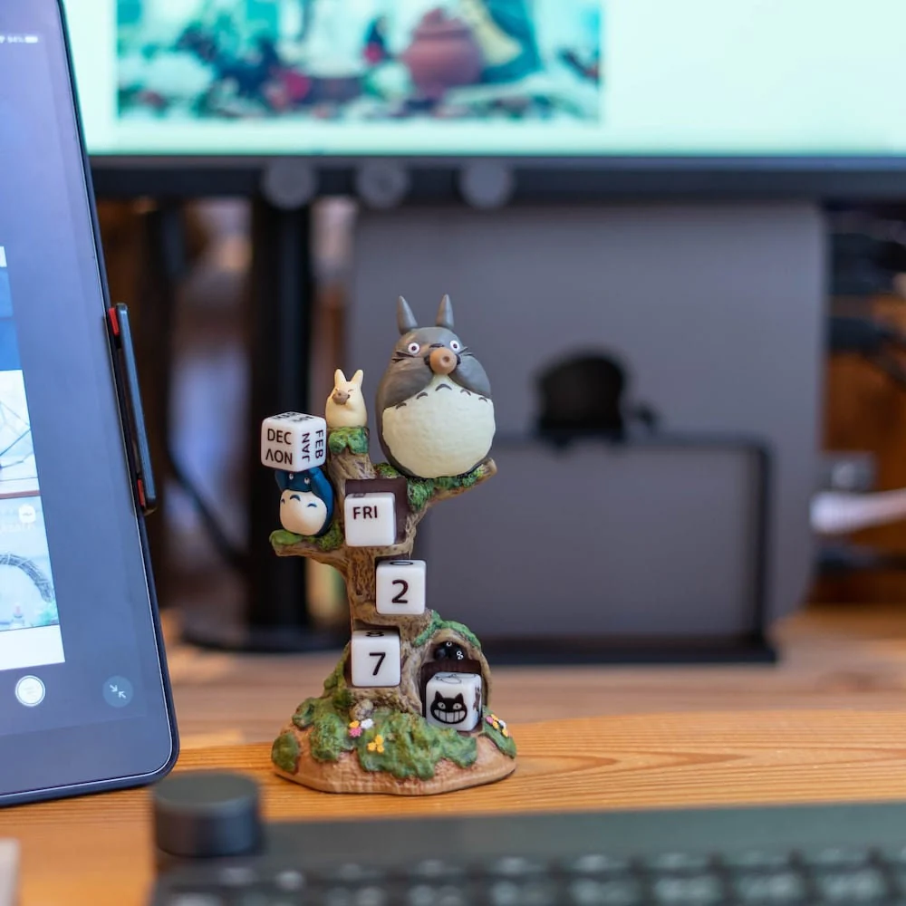 Official Studio Ghibli Totoro Perpetual Calendar with Dice • My Neighbor Totoro Figure/Home Decor/Diorama - Image 9