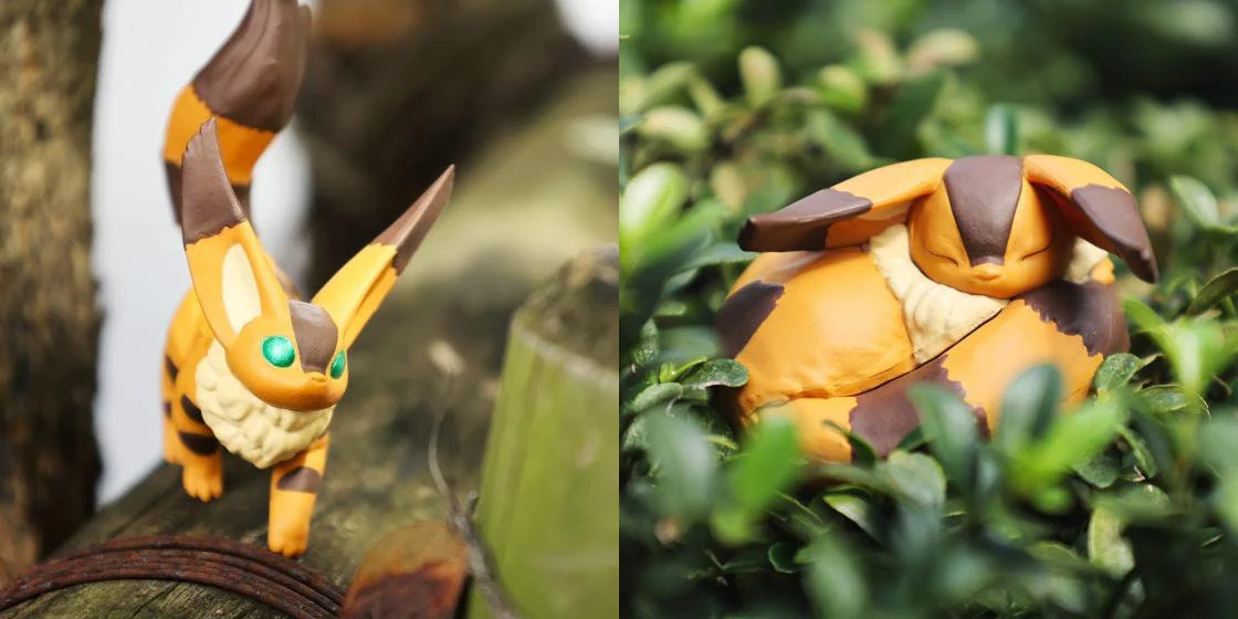 Official Ghibli Fox-Squirrel Teto Figure Set of 6 • Nausicaa, Laputa Figurine/Home Decor - Image 4