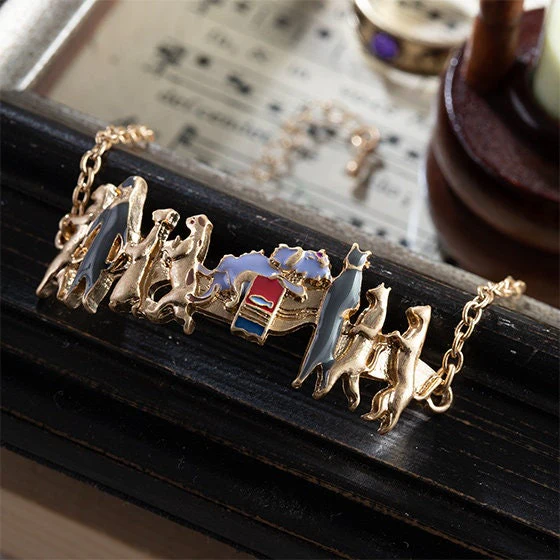 Official Ghibli Cat Procession Bracelet Adjustable • The Cat Returns, Whisper of the Heart • Japanese Anime Jewelry - Image 4