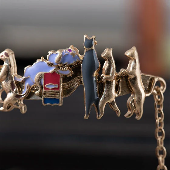 Official Ghibli Cat Procession Bracelet Adjustable • The Cat Returns, Whisper of the Heart • Japanese Anime Jewelry - Image 7