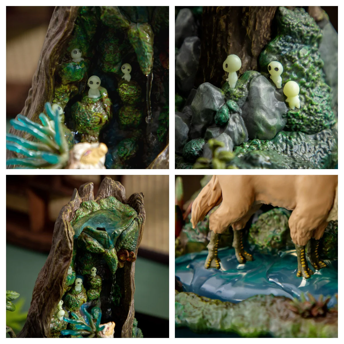Official Ghibli Princess Mononoke Water Garden • Forest Spirit Bonsai Diorama Fountain • Donguri Exclusive - Image 8