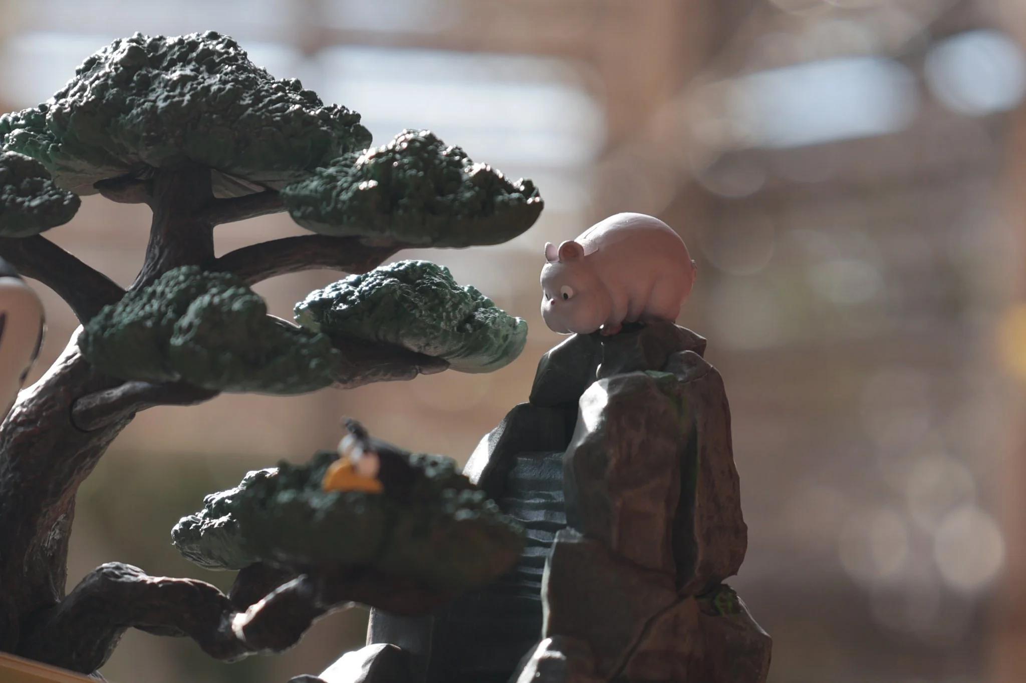 Official Ghibli Spirited Away Water Garden/Fountain • No Face Kaonashi Bonsai Home Decor/Interior Diorama - Image 7