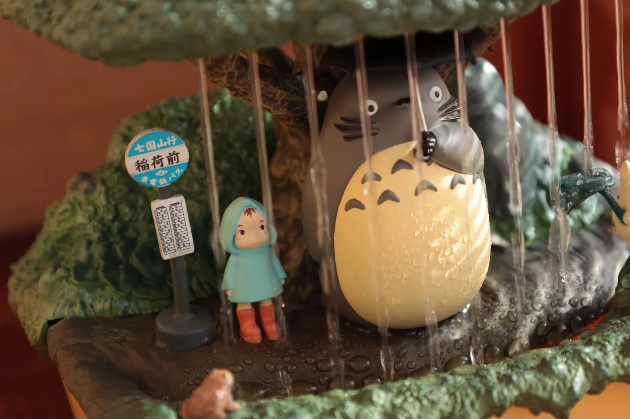 Official Ghibli Totoro Water Garden/Fountain • My Neighbor Totoro Bonsai Home Decor/Interior Diorama - Image 3