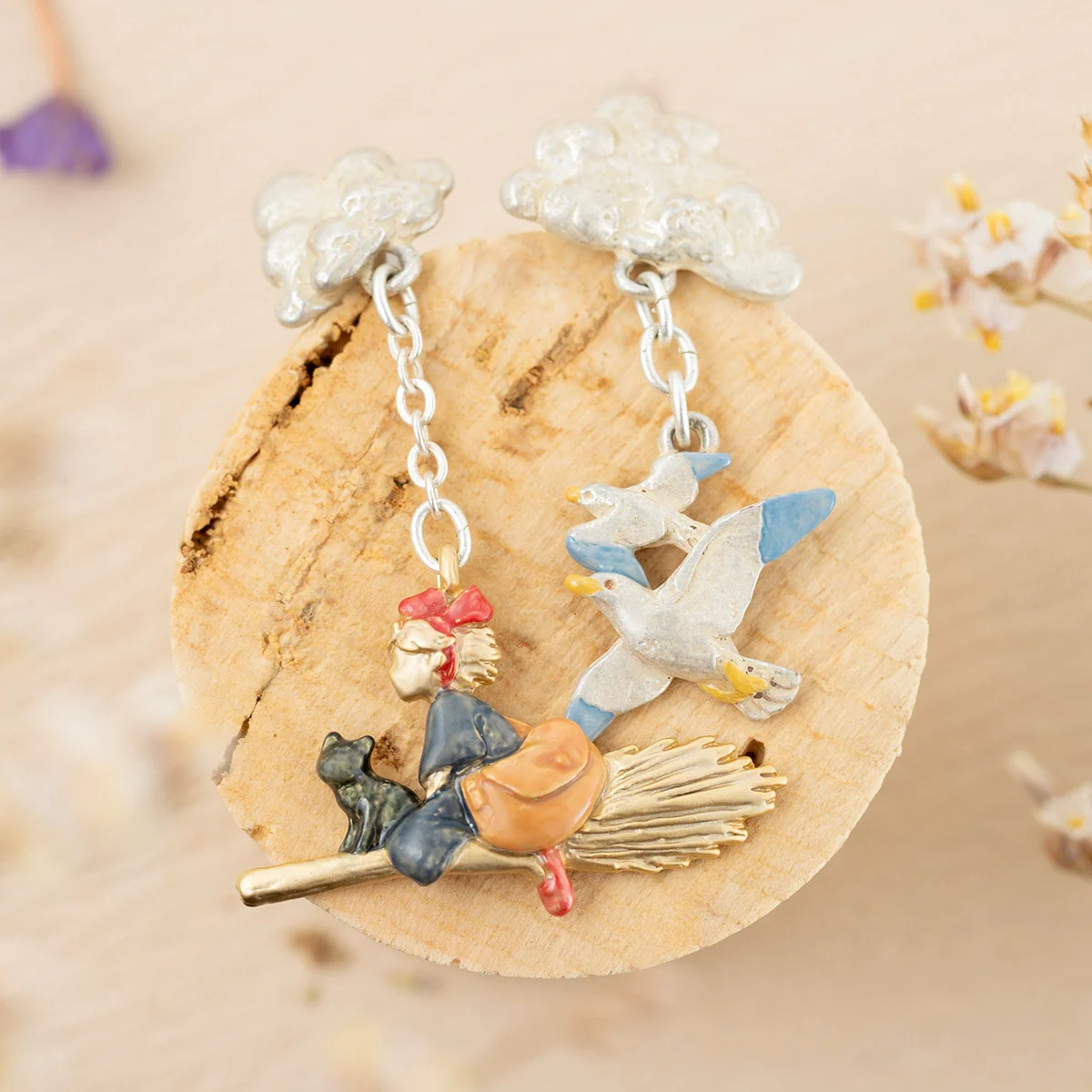 Official Studio Ghibli Kiki Earrings • Kikis Delivery Service Accessory • Japanese Handmade Jewelry - Image 3