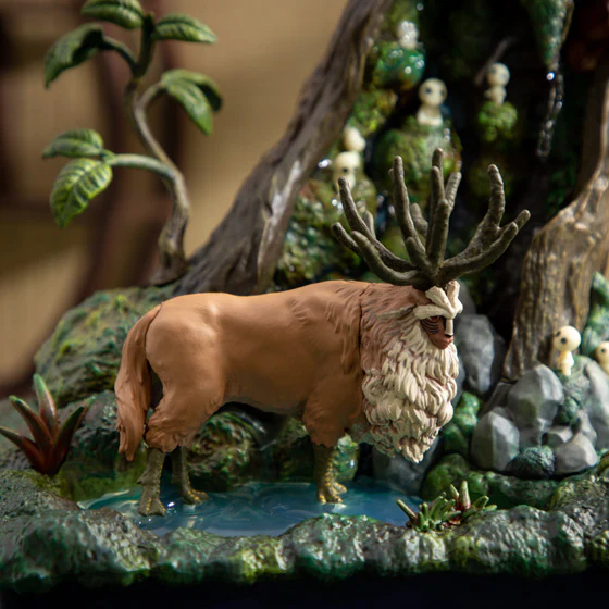 Official Studio Ghibli Princess Mononoke Water Garden • Forest Spirit Bonsai Diorama Fountain - Image 3