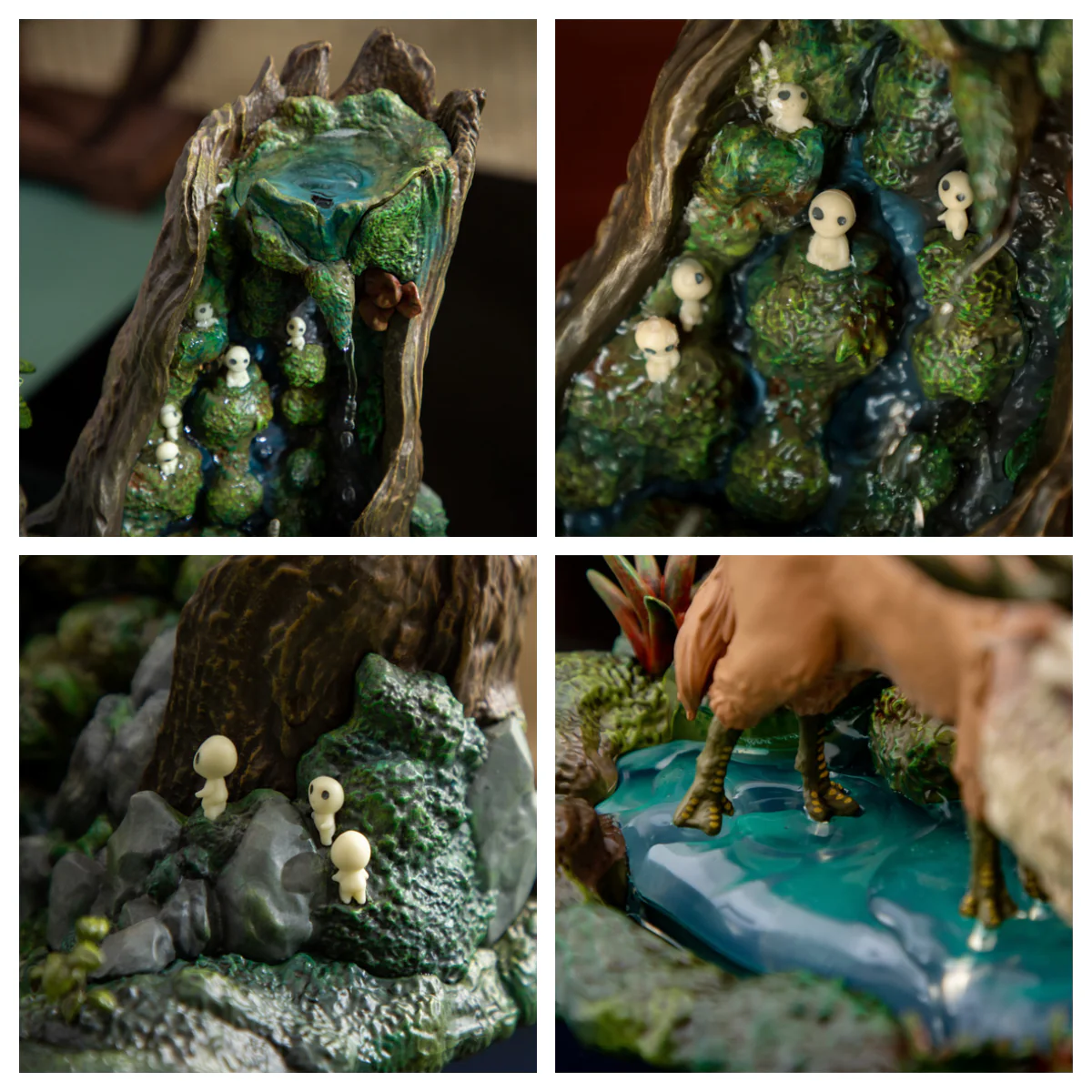 Official Studio Ghibli Princess Mononoke Water Garden • Forest Spirit Bonsai Diorama Fountain - Image 7