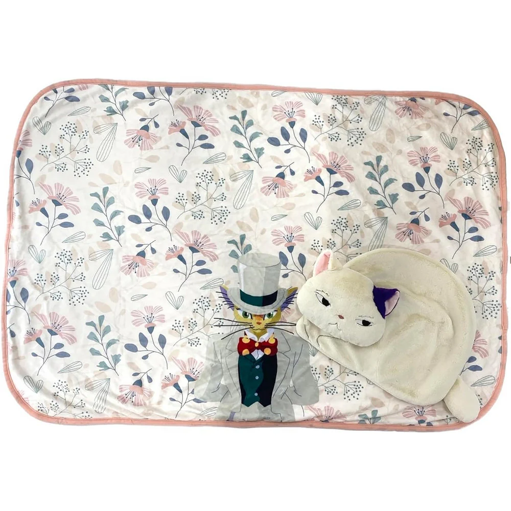 Official Ghibli Baron Warm Blanket/Cushion • Whisper of the Heart Bed Throw/Pillow/Home Decor/Interior Decoration - Image 4