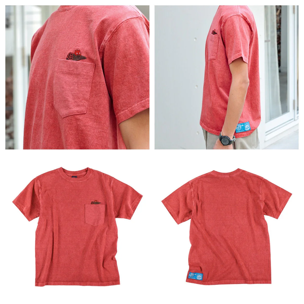 Howls Moving Castle Calcifer T-shirt • GBL Tshirt with Pocket - Image 7