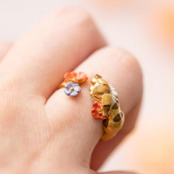 Official Studio Ghibli Fox-Squirrel Ring • Nausicaa, Laputa Ring • Japanese Handmade Jewelry - Image 4