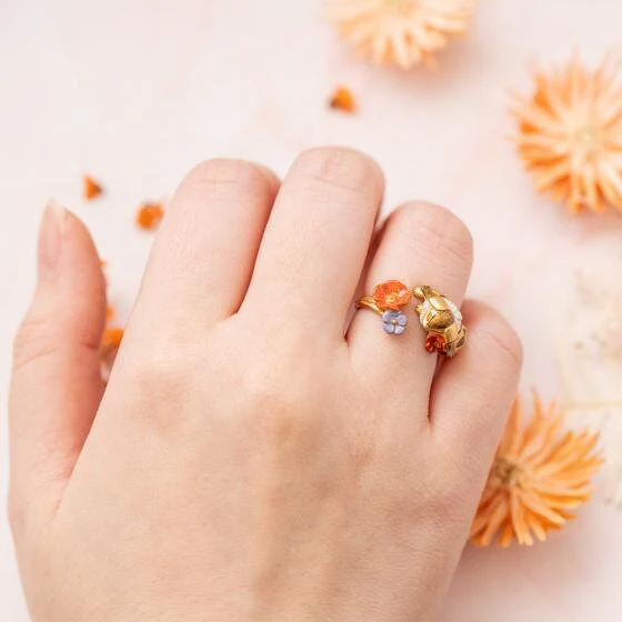 Official Studio Ghibli Fox-Squirrel Ring • Nausicaa, Laputa Ring • Japanese Handmade Jewelry - Image 5