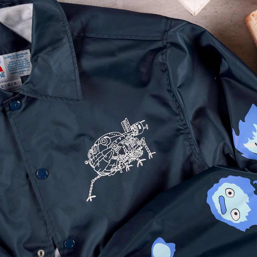 Official Ghibli Howl Coach Jacket • Howls Moving Castle Windbreaker/Raincoat/Coat/Spring-Autumn Clothes • Calcifer Anime - Image 3