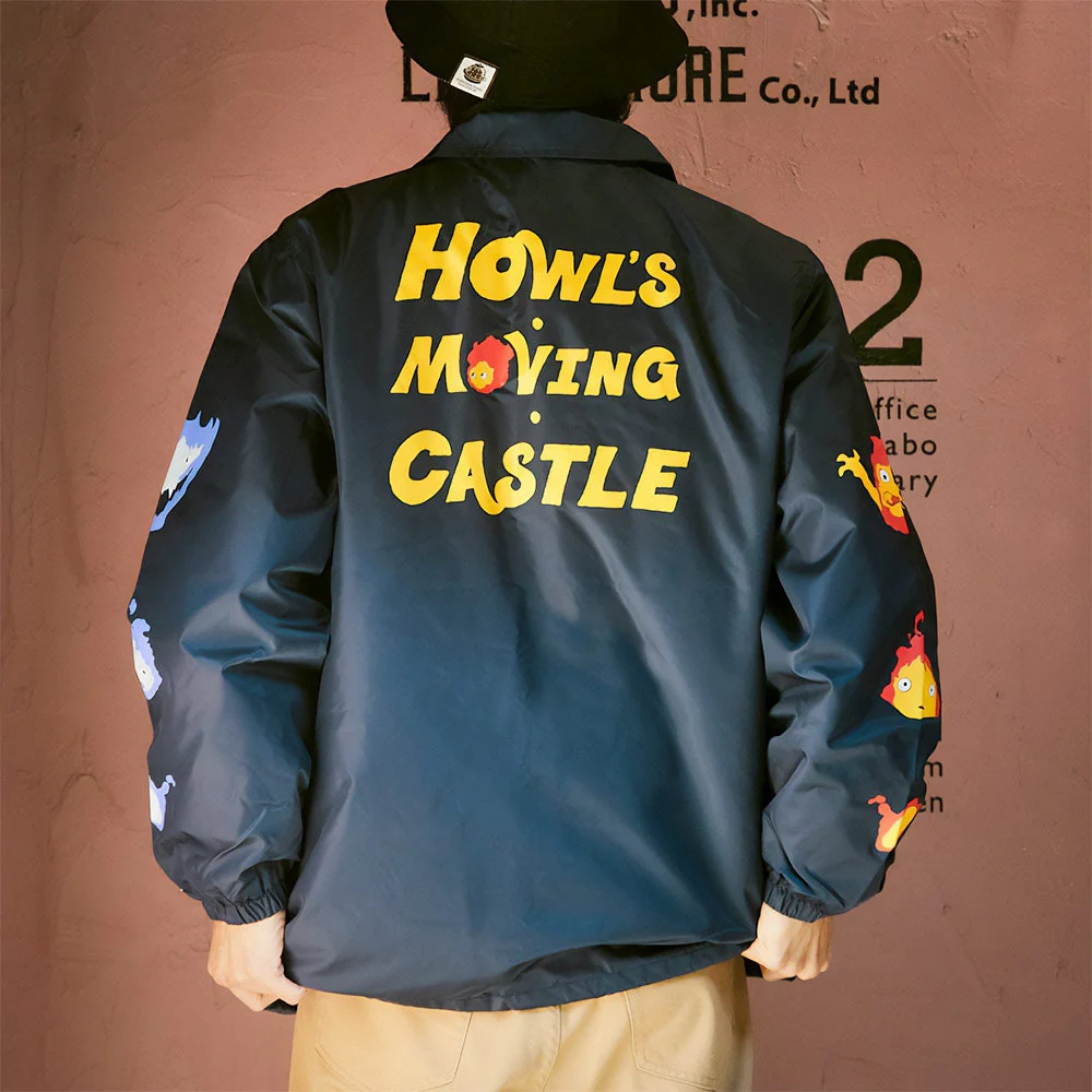 Official Ghibli Howl Coach Jacket • Howls Moving Castle Windbreaker/Raincoat/Coat/Spring-Autumn Clothes • Calcifer Anime - Image 6