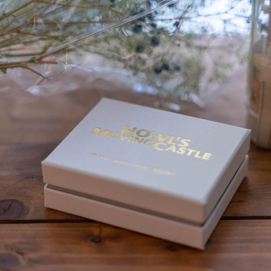 Official Ghibli Howls Moving Castle Earrings Green Agate/Silver • Japanese Anime Jewelry - Image 7