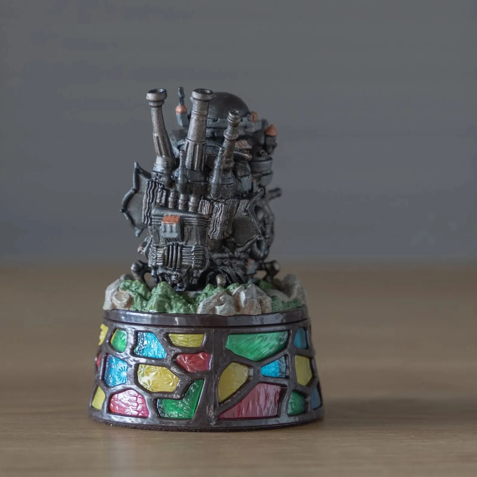 Official Ghibli Howl Figure/Jewelry Box • Howls Moving Castle Figurine/Statue/Replica/Interior Decor/Diorama • Stained Glass Design Gift - Image 4