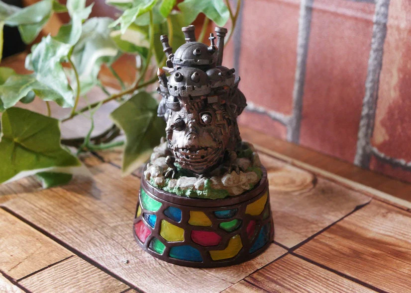 Official Ghibli Howl Figure/Jewelry Box • Howls Moving Castle Figurine/Statue/Replica/Interior Decor/Diorama • Stained Glass Design Gift - Image 5