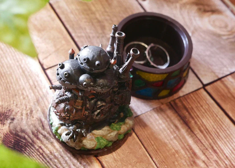Official Ghibli Howl Figure/Jewelry Box • Howls Moving Castle Figurine/Statue/Replica/Interior Decor/Diorama • Stained Glass Design Gift - Image 6