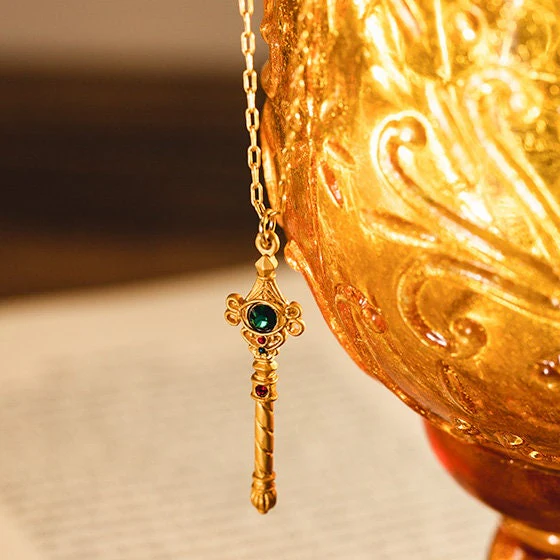 Official Ghibli Howls Moving Castle Necklace • Howl's Room Scepter • Handmade Japanese Jewelry - Image 3