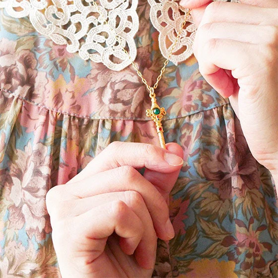 Official Ghibli Howls Moving Castle Necklace • Howl's Room Scepter • Handmade Japanese Jewelry - Image 6