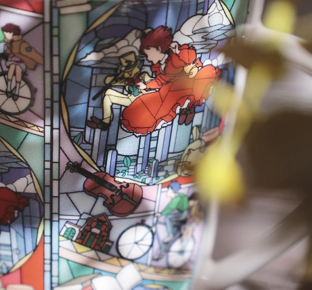 Official Ghibli Howl/Baron Mug Cup • Howls Moving Castle/Whisper of the Heart Tableware • Stained Glass Style • Japanese Ceramic Gift - Image 7