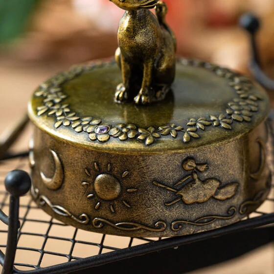 Official Ghibli Jiji Jewelry Box/Figure • Kikis Delivery Service Figurine/Statue/Replica/Interior Home Decor - Image 7