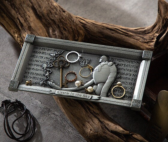 Official Ghibli Metallic Jewelry Tray • Laputa, Porco Rosso Accessory Holder/Home Decor/Interior Diorama - Image 5