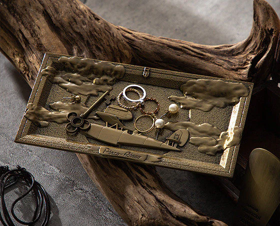 Official Ghibli Metallic Jewelry Tray • Laputa, Porco Rosso Accessory Holder/Home Decor/Interior Diorama - Image 9