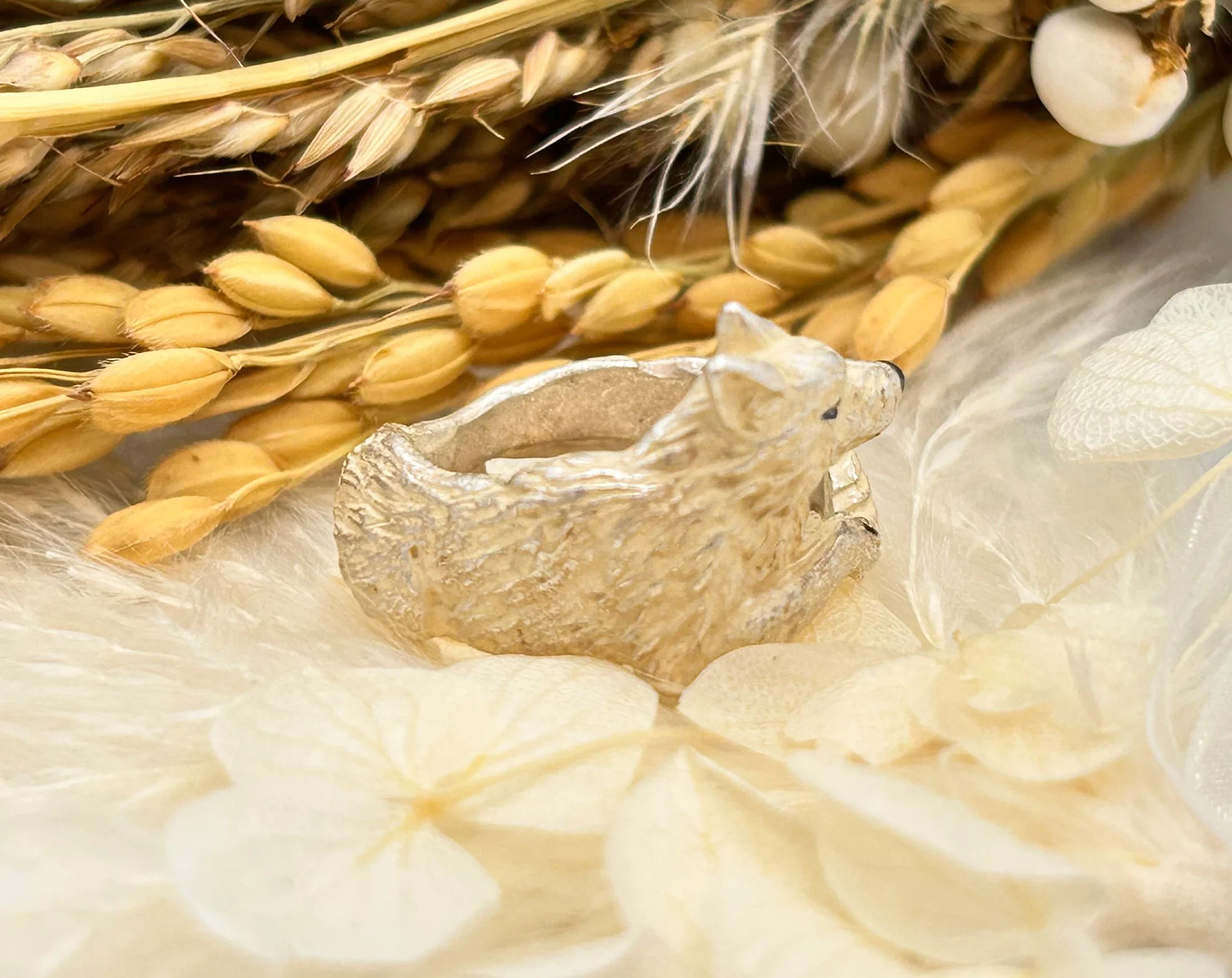 Official Ghibli Princess Mononoke Ring • Wolf Moro • Japanese Handmade Jewelry - Image 5