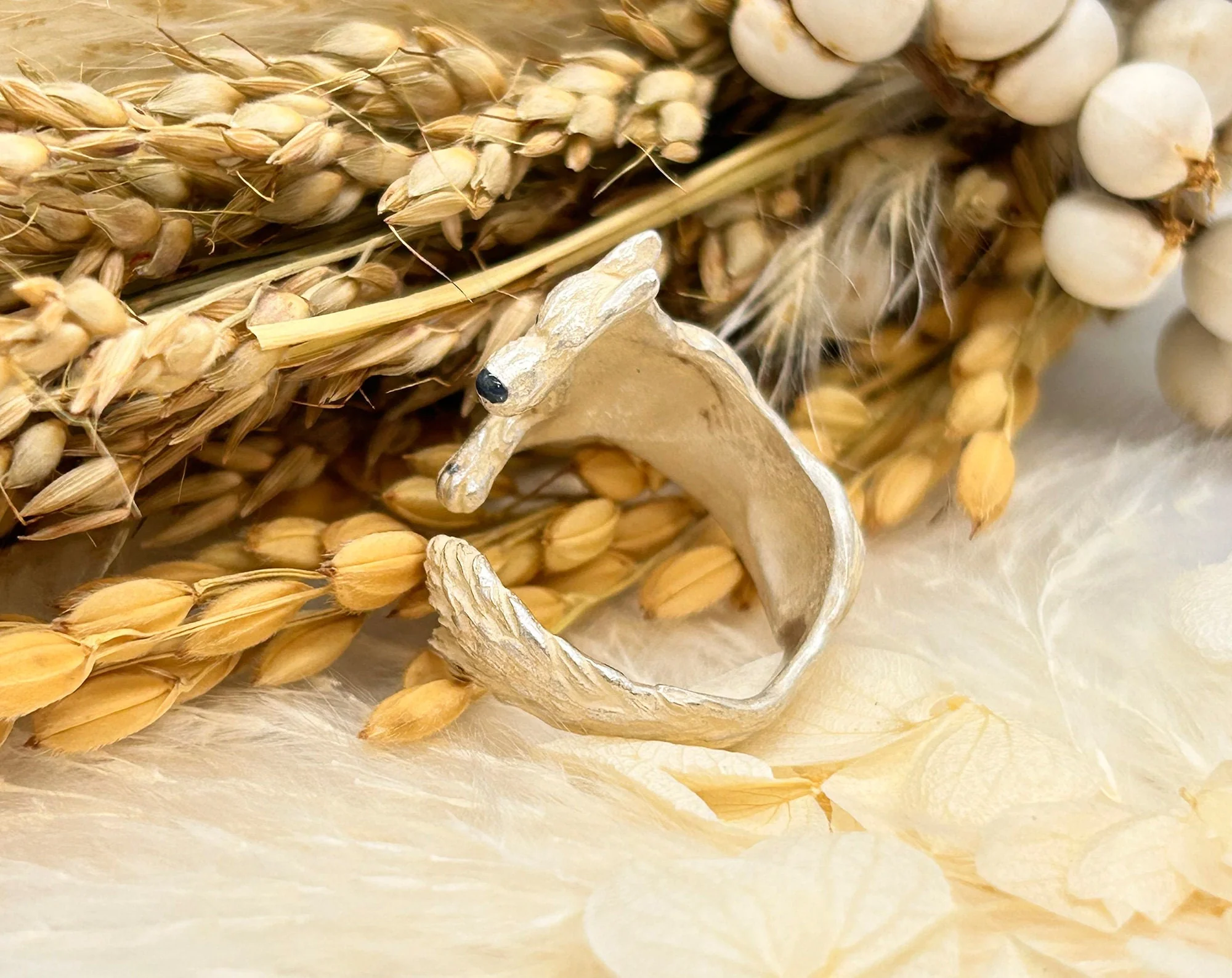 Official Ghibli Princess Mononoke Ring • Wolf Moro • Japanese Handmade Jewelry - Image 6