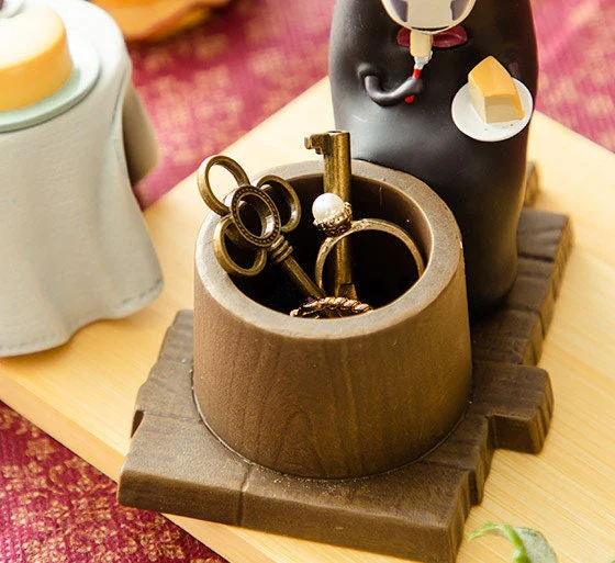 Official Ghibli No Face Figure/Accessory Case/Holder • Spirited Away Figurine/Statue/Replica/Interior Decor • Kaonashi - Image 8