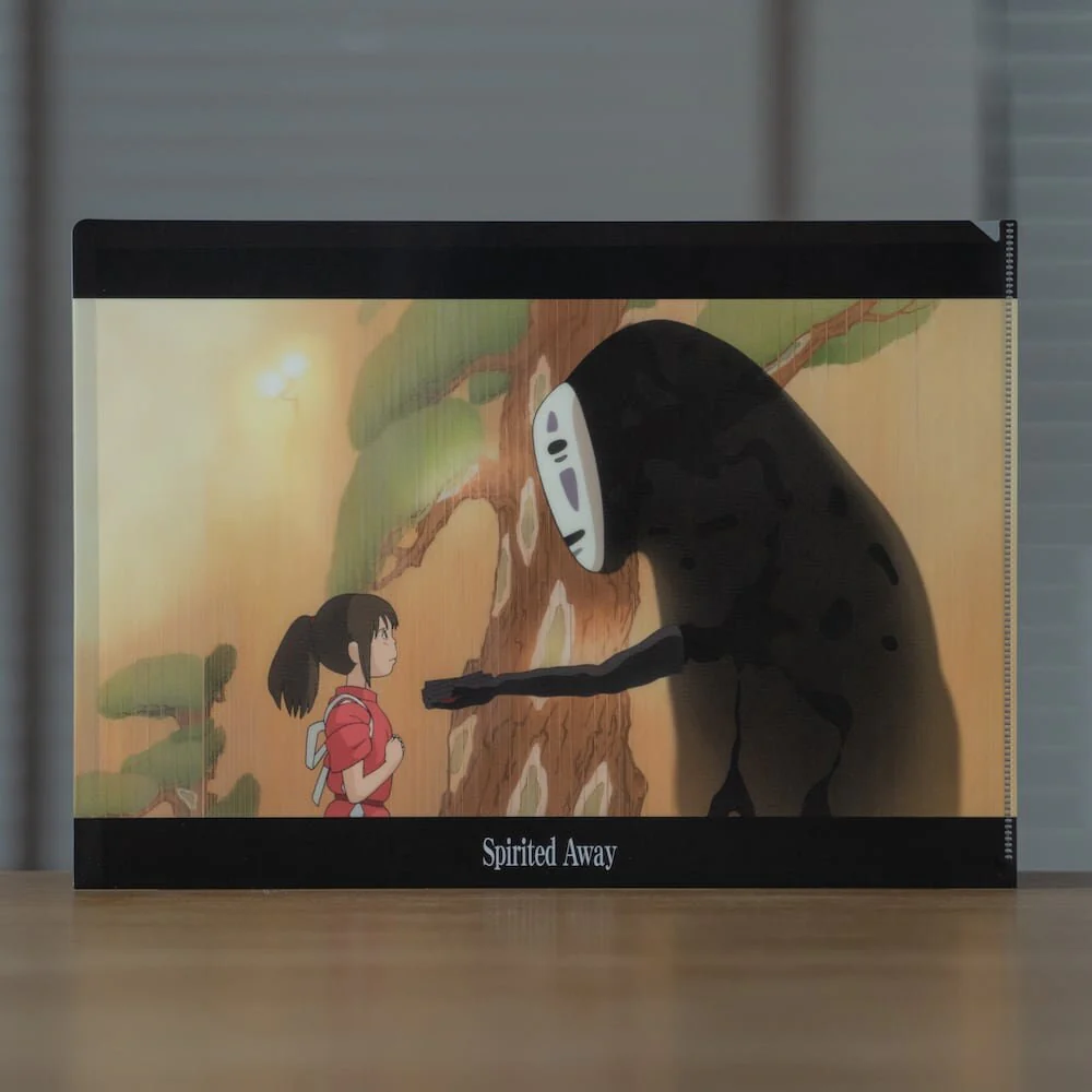Official Ghibli No Face Wall Art Picture/Folder • Spirited Away Anime Clear File • Kaonashi - Image 4