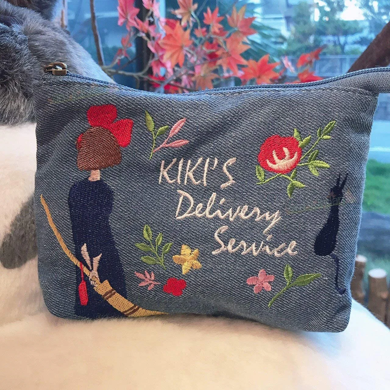 Official Studio Ghibli Jiji Pouch/Clutch • Kikis Delivery Service Case/Cosmetic Bag/Wallet/Makeup Bag • Gigi Anime Replica Gift - Image 7