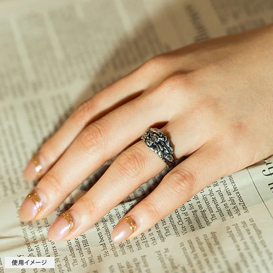 Official Studio Ghibli "Ponyo on the wave" Ring • Ponyo on the Cliff by the Sea Free Size Ring • Japanese Handmade Jewelry Gift - Image 5