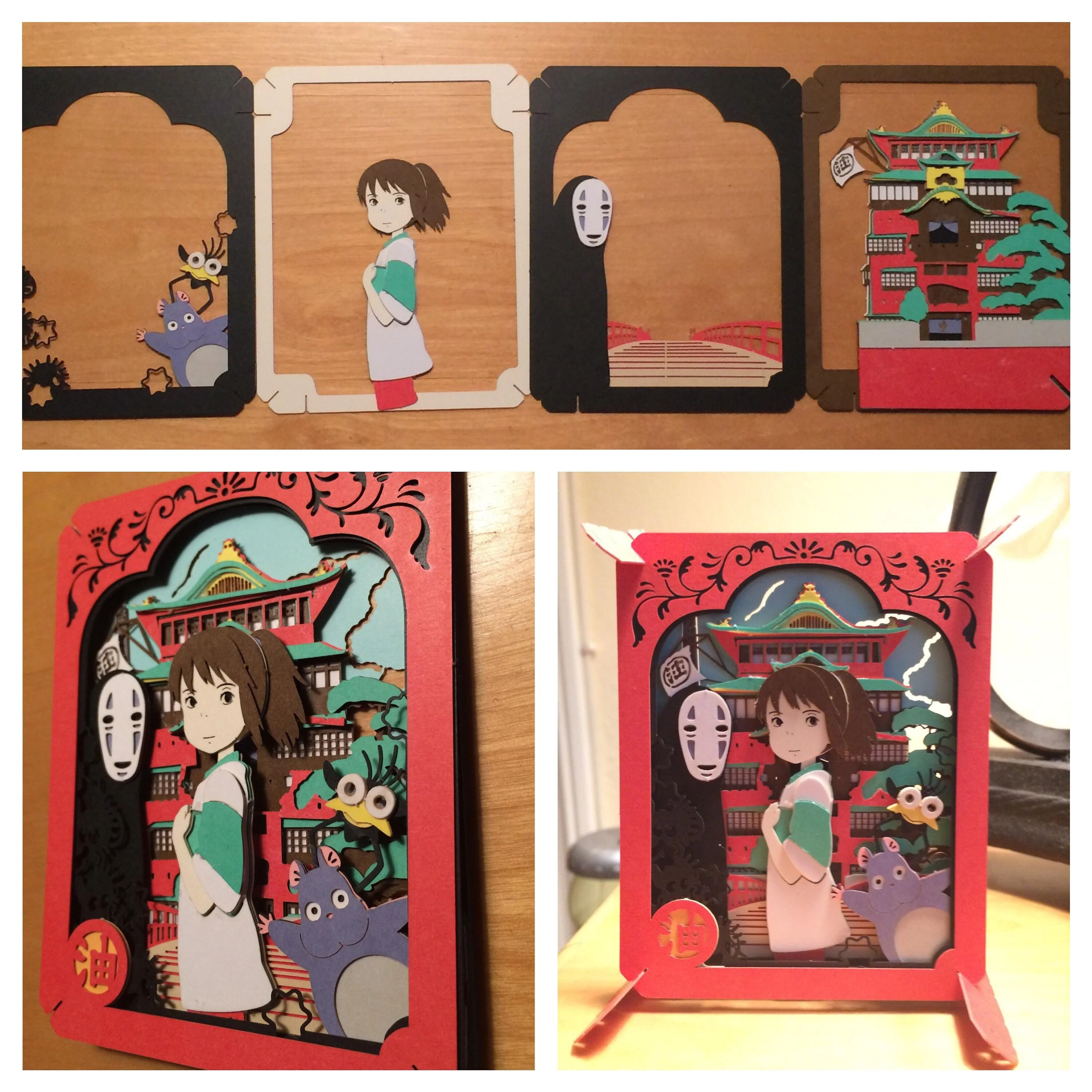 Official Ghibli Spirited Away Paper Theater • Diorama/Papercraft/Miniature/Home Decor • Anime Film Scene • Kaonashi (No Face) - Image 6