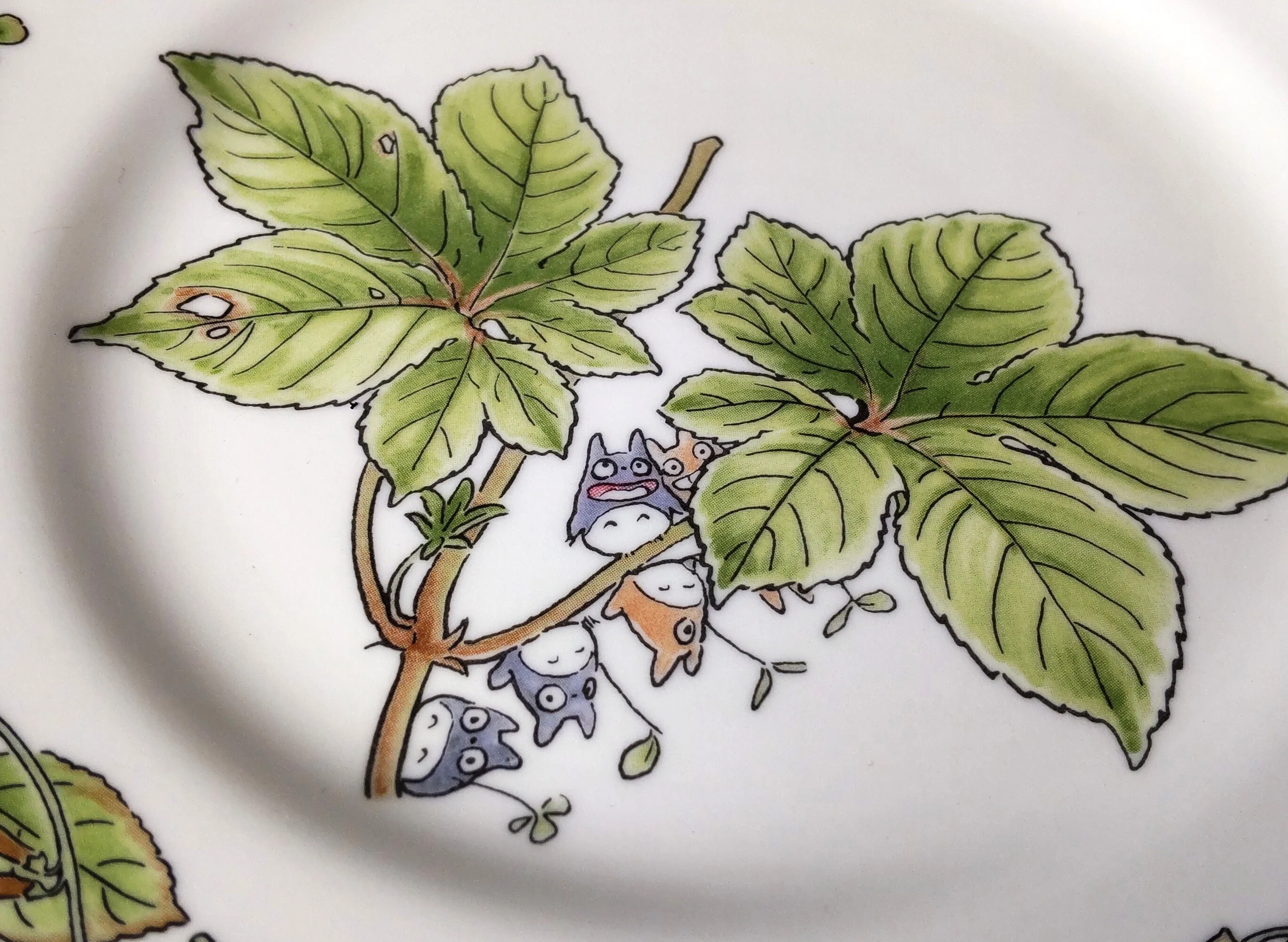 Official Ghibli Totoro 17cm Noritake Plate/Dish • Japanese Ceramic Appetizer/Dessert/Bread Plate • My Neighbor Totoro Tableware/Dinnerware - Image 3