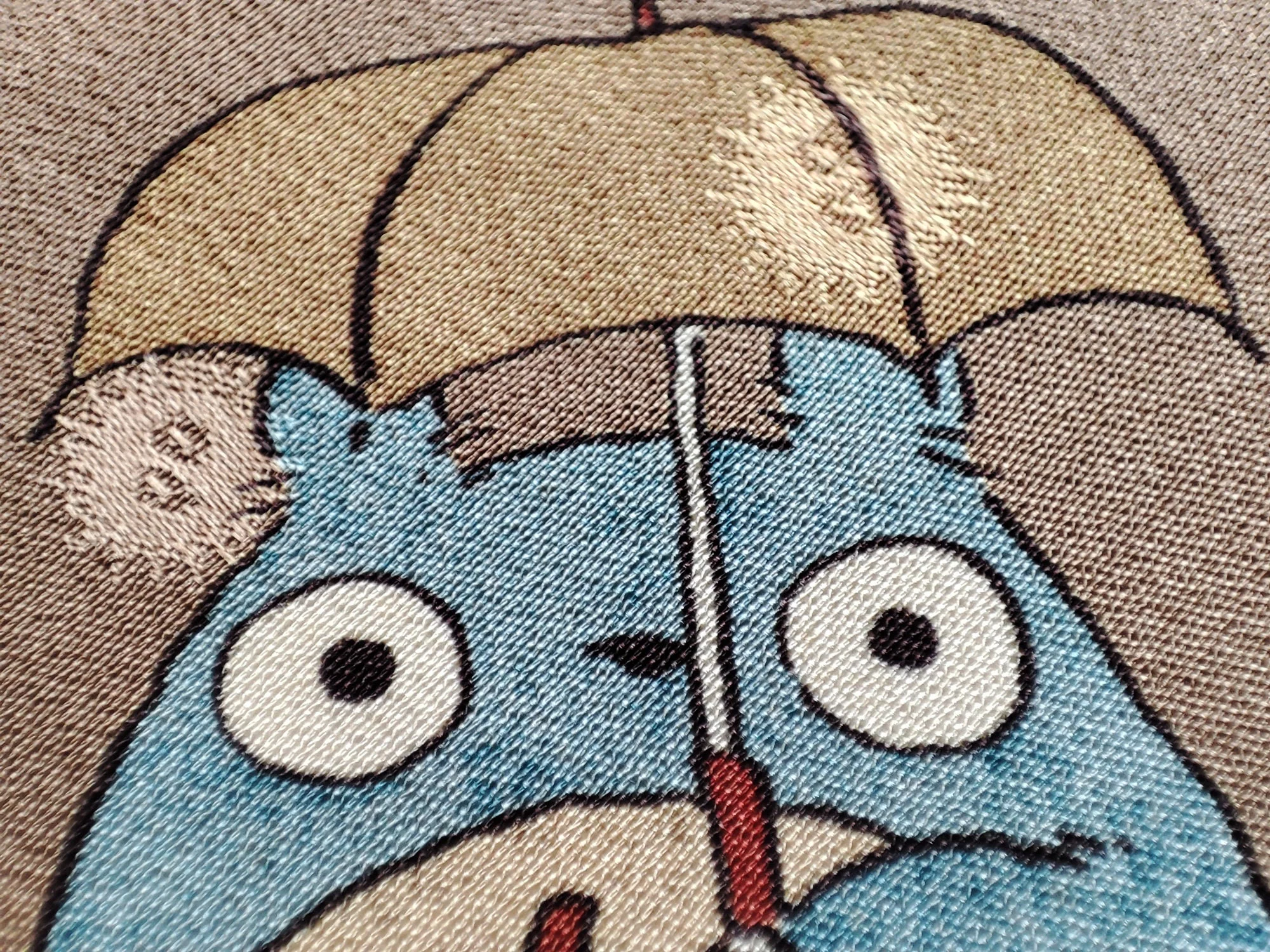 Official Ghibli Totoro Necktie • My Neighbor Totoro Neckwear/Ascot/Cravat/Accent Clothes • Beige Silk Neck Tie - Image 7