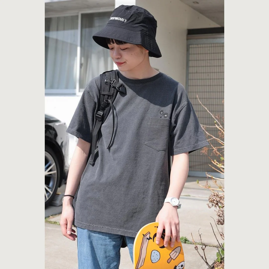 Official Ghibli Totoro T-shirt Embroided • My Neighbor Totoro GBL Summer Clothes/Top/Black Tshirt with Pocket - Image 5